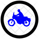 Motorcycle Traffic Vector Icon