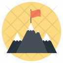 Mountain Climbing Hiking Icon