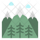Mountain Snow Flower Icon