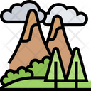Mountain Hill Forest Icon