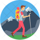 Mountain climbing  Icon