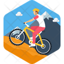 Mountain cycling  Icon