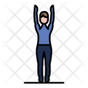 Mountain Pose Upward  Icon