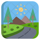 Mountain Road Mountain Nature Icon