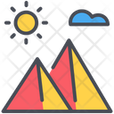 Pyramid Road Sea Icon