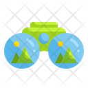 Mountain View Binoculars Sight Icon