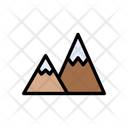 Mountains Hills Construction Icon