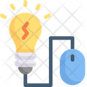 Mouse With Bulb Icon