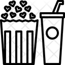 Drink Soda Popcorn Icon