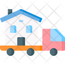 Moving Home House Package Icon