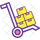 Moving Trolley Box Icon