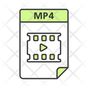 Mp 4 File Mp 4 Digital Icon
