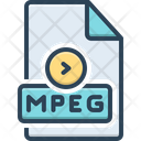 Mpeg Data Document Icon