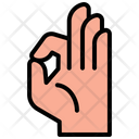 Mudra Hand Symbol Icon