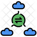 Multi Cloud Decentralized Storage Cloud Exchange Icon