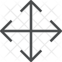 Direction Arrow Maximize Expand Icon