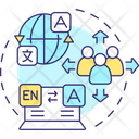 Multi-language content  Icon