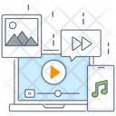 Video Player Live Streaming Media Player Icon