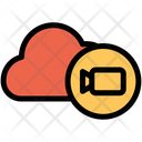 Cloud Video Camera Storage Icon