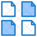 Documents Files Multiple Icon