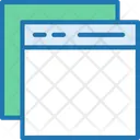 Multiple Windows Icon - Download in Colored Outline Style