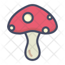 Mushroom Button Vitamin Icon