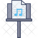 Music Note Stand Musical Document Audio File Icon