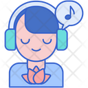 Music Therapy Listening Music Earbuds Icon
