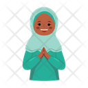 Muslim Girl Eid Ramadan Icon