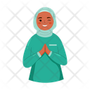 Muslim Woman Eid Ramadan Icon
