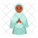 Muslim Woman Character Eid Ramadan Icon