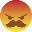 Mustache Angry React Icon