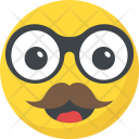 Mustache Hipster Character Icon