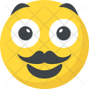 Mustache Hipster Character Icon