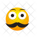 Mustache Emojie Icon
