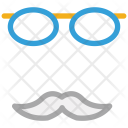 Mustache with glasses Icon
