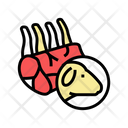 Mutton Meat Color Icon