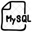 Mysql file Icon - Download in Doodle Style