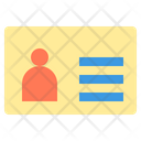 Name Tag Id Identification Card Icon
