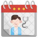 National Doctors Day Appointment Time And Date Icon