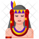 Native American Man Headdress Icon