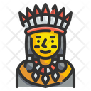 Native American Man Tribe Feather Icon