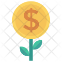 Nature Plant Coins Icon