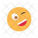 Naughty Eye Blink Emoji Emoticons Icon