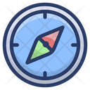 Navigation Compass Directional Instrument Geography Tool Icon