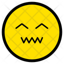 Nervous Face Scared Icon