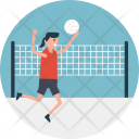 Netball Playing Players Icon