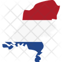 Netherlands Flag Map Icon