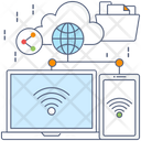 Data Exchange Network Sharing Lan Network Icon