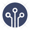 Artificial Intelligent Machine Learning Robot Icon